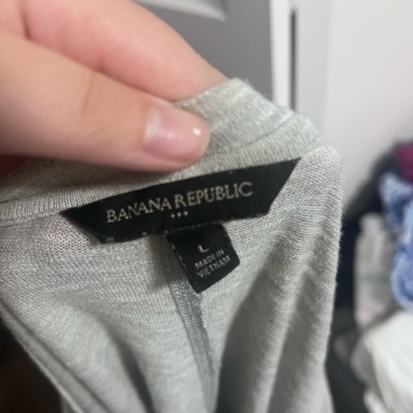 Banana Republic Gray Long Sleeve Shirt - Picture 4 of 4